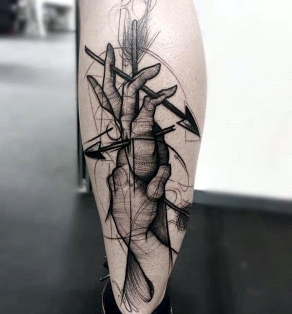 Abstract / Sketch tattoo example