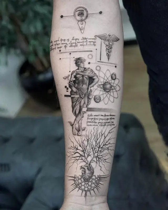 Abstract & Artistic tattoo example