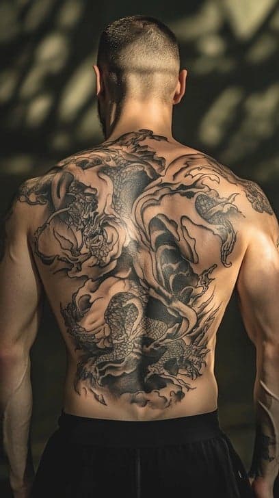 Back (Upper & Lower) tattoo example