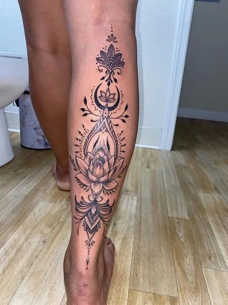 Legs (Thigh & Calf) tattoo example